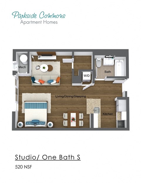 520 SQ FT